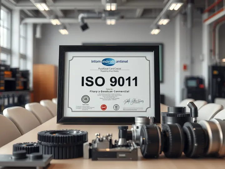 ISO 9001认证证书特写